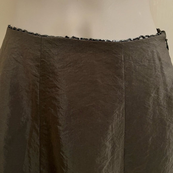 RALPH by Ralph Lauren formal maxi skirt with scalloped beaded waist - Picture 2 of 12